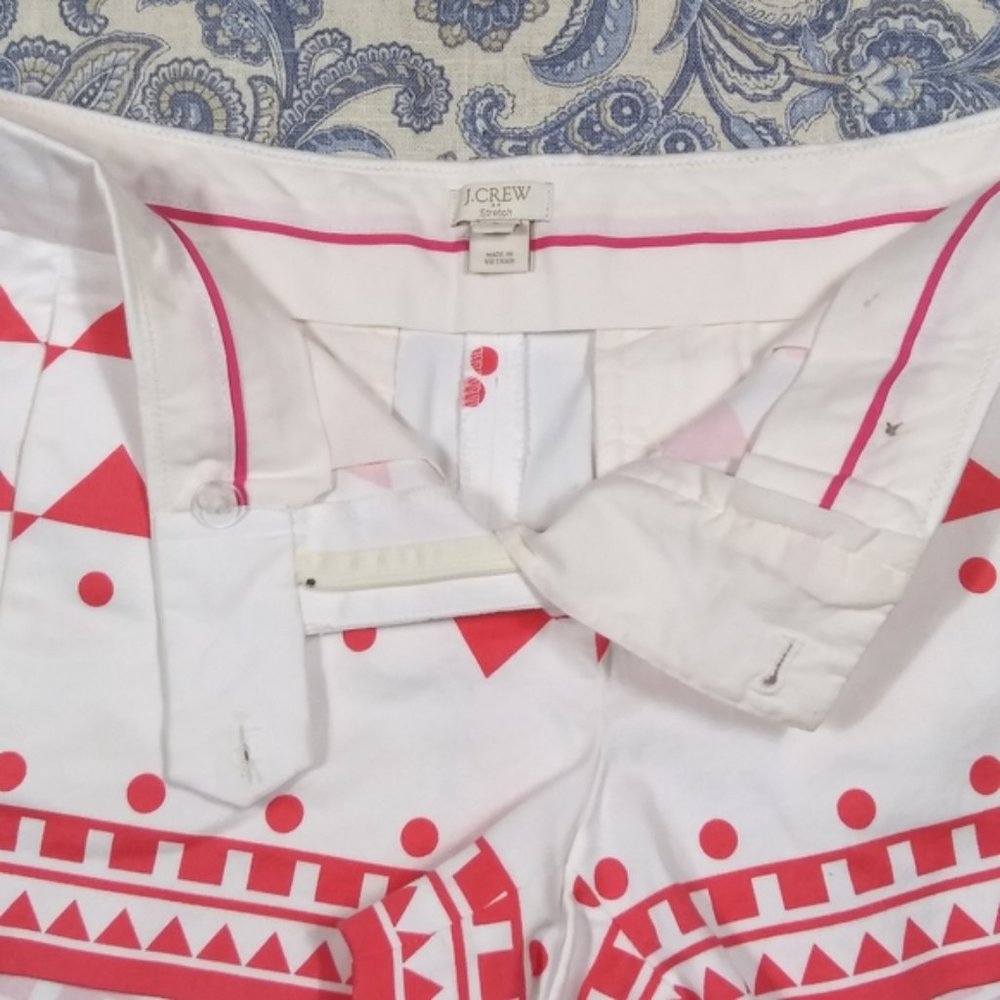 J. Crew Geo Print Shorts, sz 4 - Picture 5 of 9